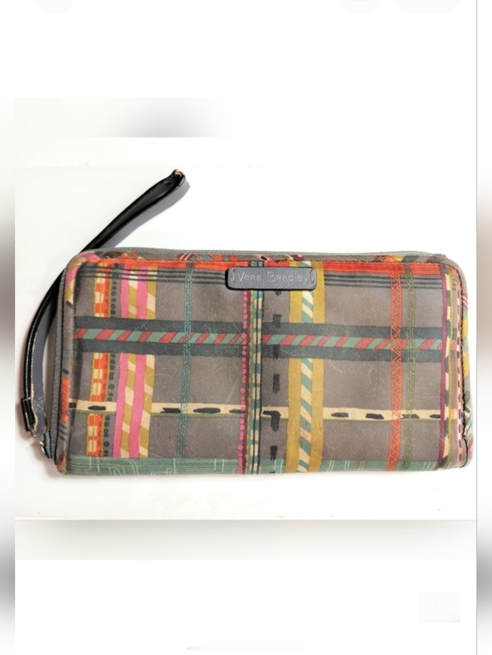Vera Bradley City Plaid Midtown RFID Wristlet Wallet
